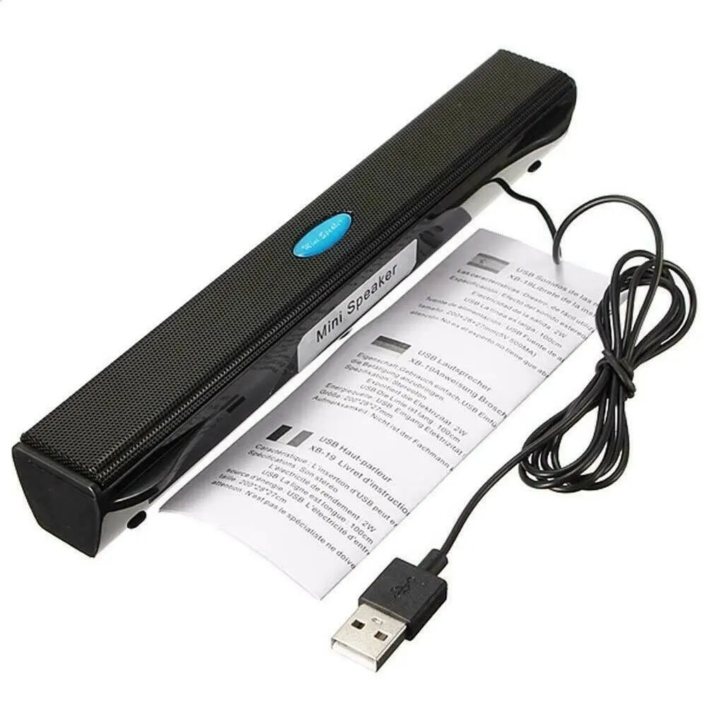 Mini USB Speaker with 3D Surround Sound – Multimedia Desktop Speaker for PC & Laptop