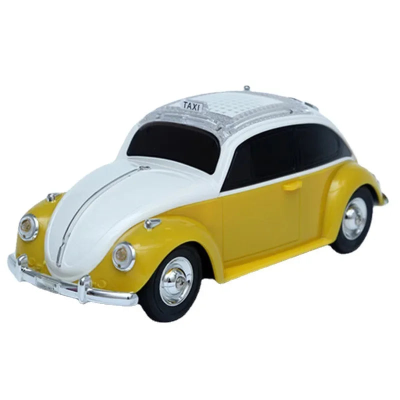 Mini Car-Shaped Retro Wireless Bluetooth Speaker with FM Radio, TF, USB & AUX