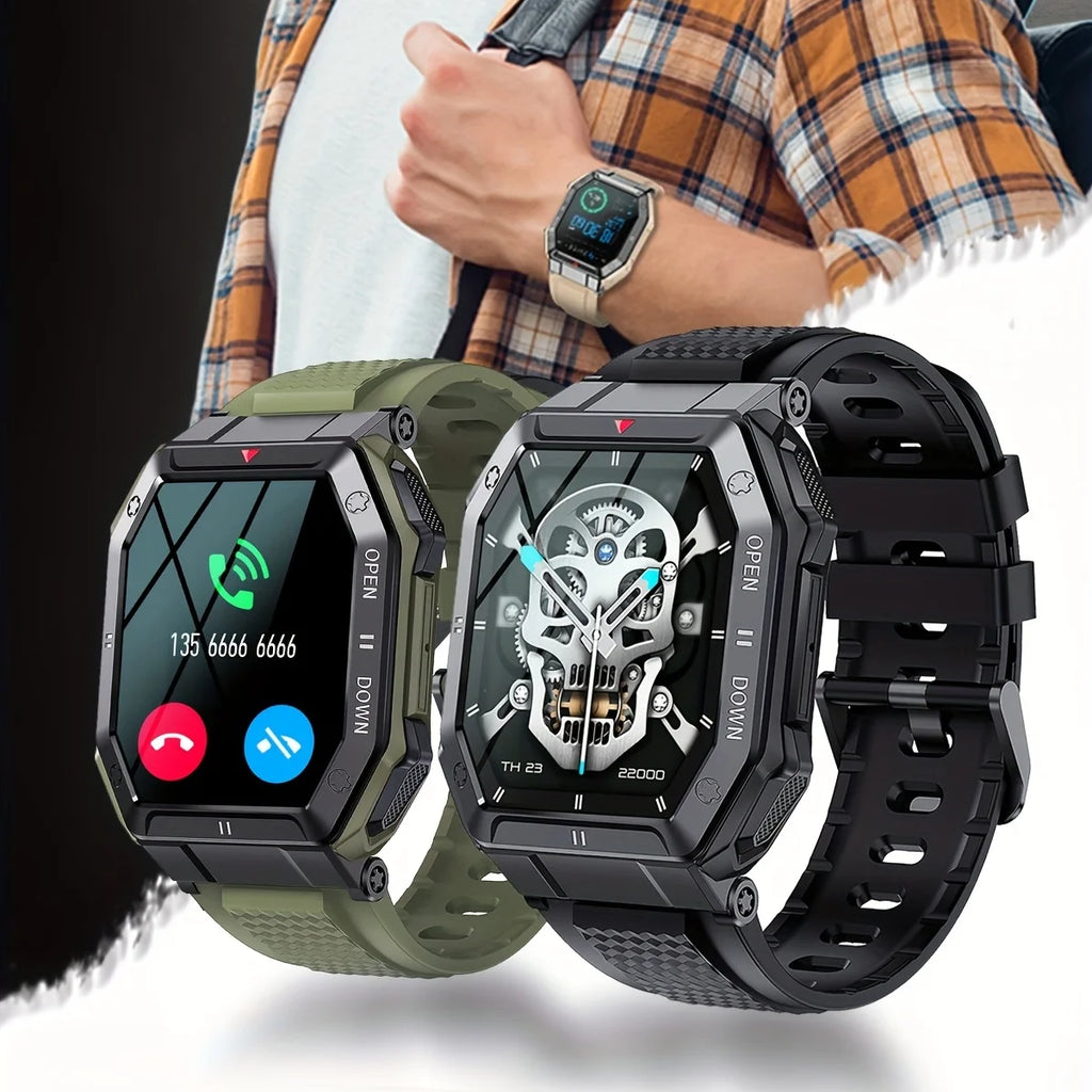 Smart Watch for Android 4.4+ & iOS 8.0+ Men’s 1.85-Inch HD Display Bluetooth