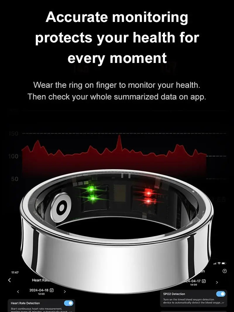 R09 Smart Ring Fitness Tracker for Men & Women – Waterproof & Health Monitor