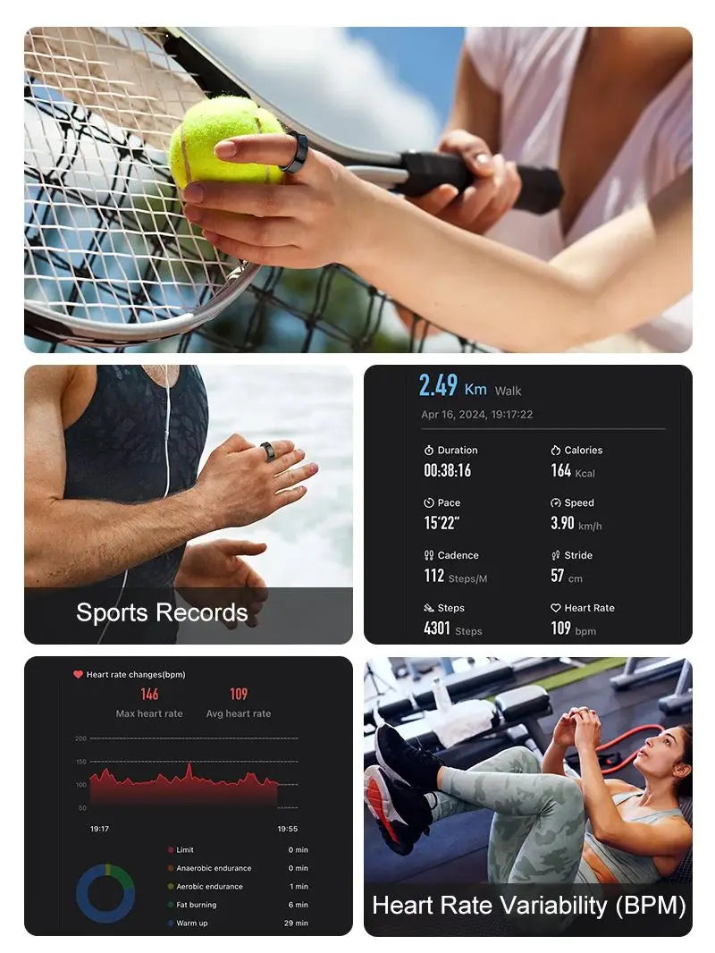 R09 Smart Ring Fitness Tracker for Men & Women – Waterproof & Health Monitor