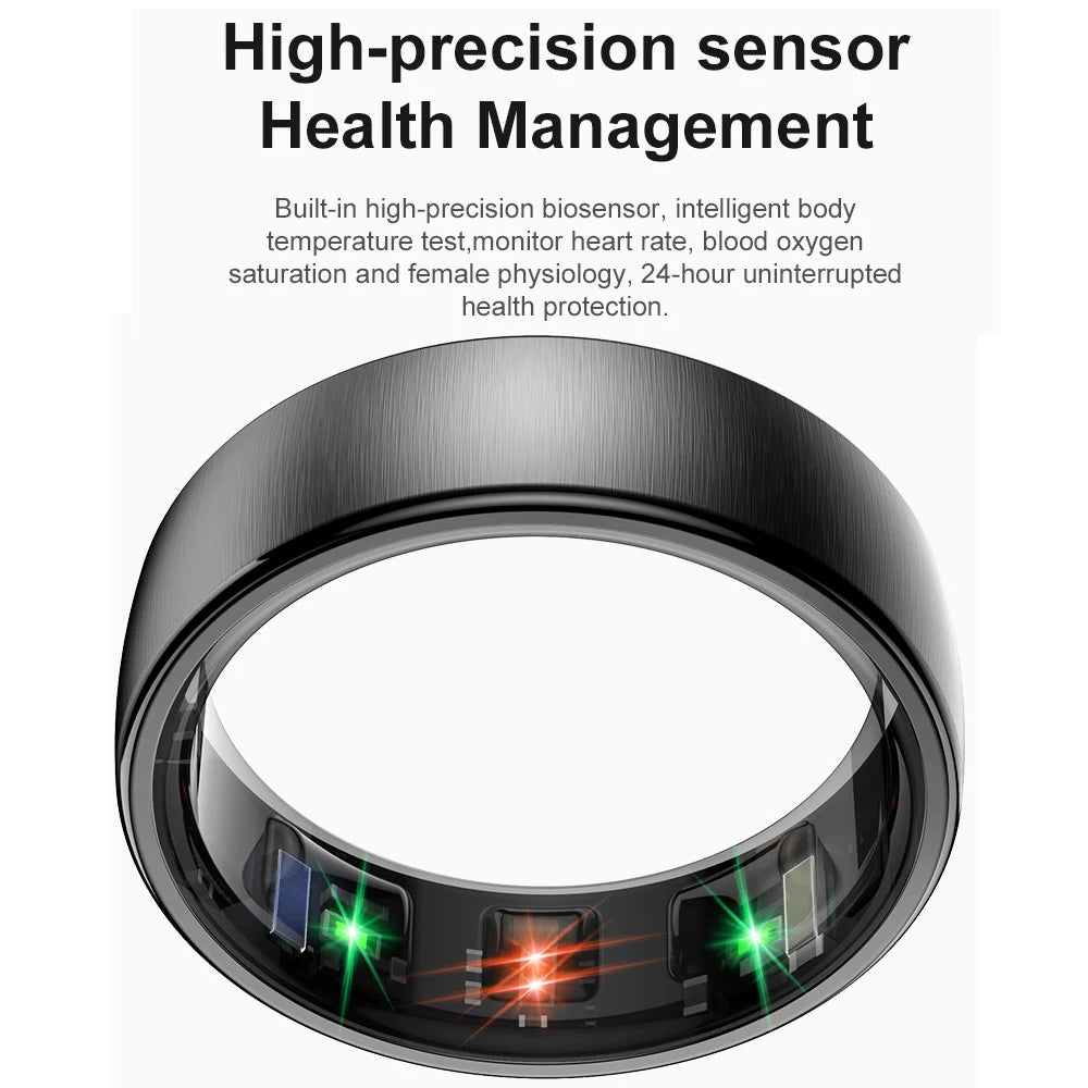 R10 Smart Fitness Ring – HRV, Heart Rate & Blood Oxygen Tracker, Waterproof 5ATM