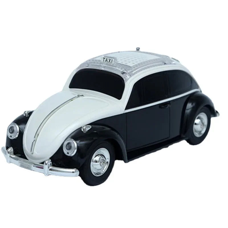 Mini Car-Shaped Retro Wireless Bluetooth Speaker with FM Radio, TF, USB & AUX