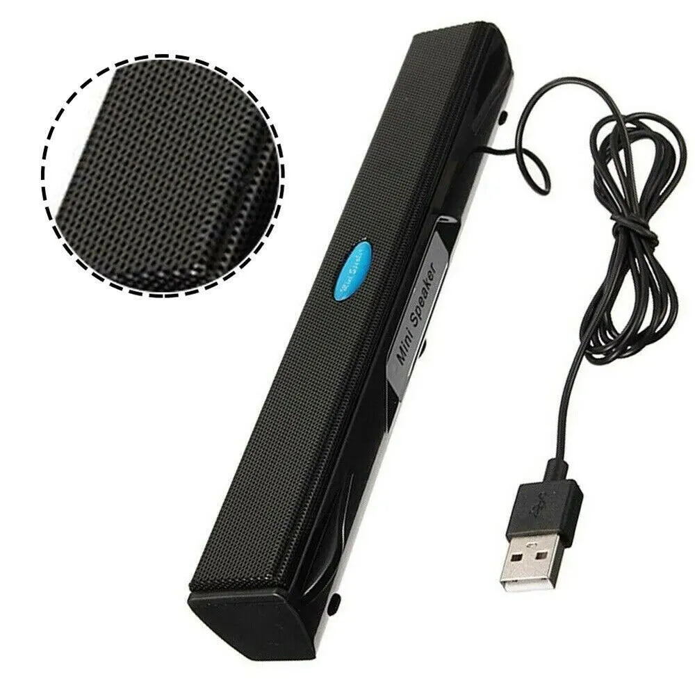 Mini USB Speaker with 3D Surround Sound – Multimedia Desktop Speaker for PC & Laptop