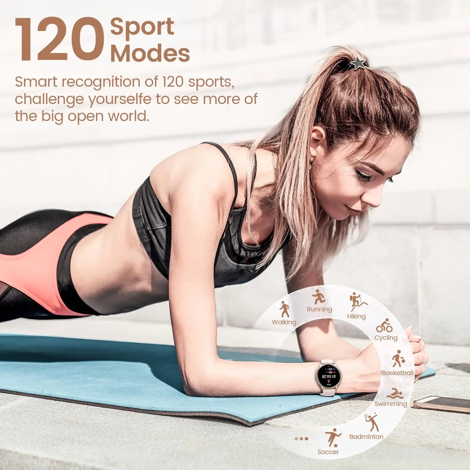 Smartwatch for Women with Phone Function, 1.39" HD Touchscreen & Health Monitoring
