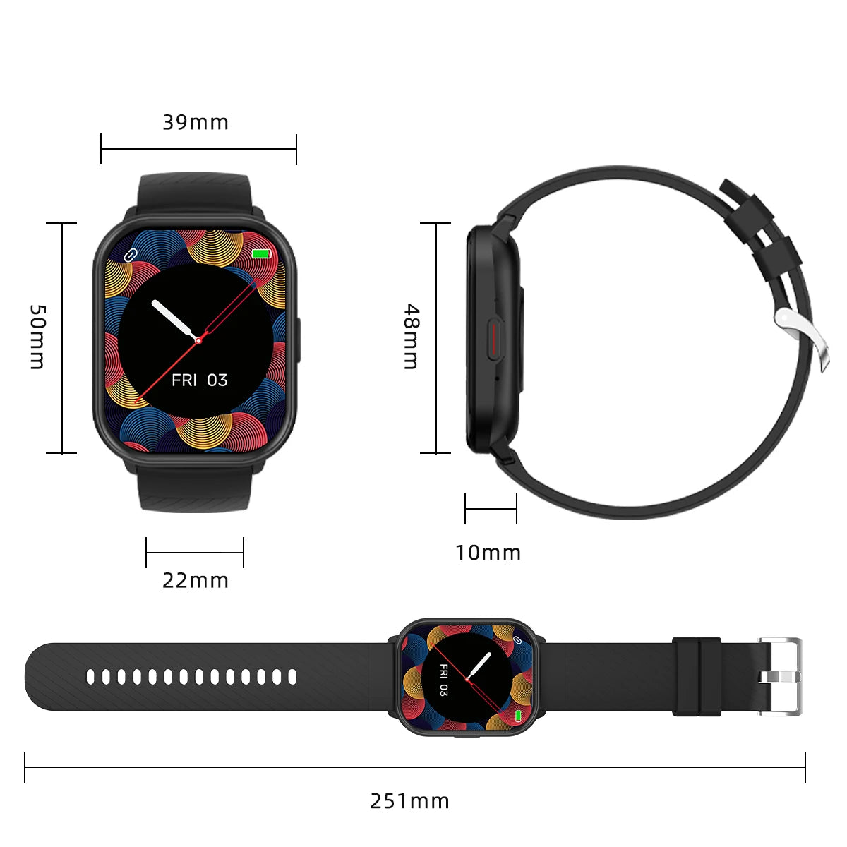 2025 New Fashionable Men’s Smartwatch – 2.01” Waterproof AI Voice Bluetooth Call Fitness Watch