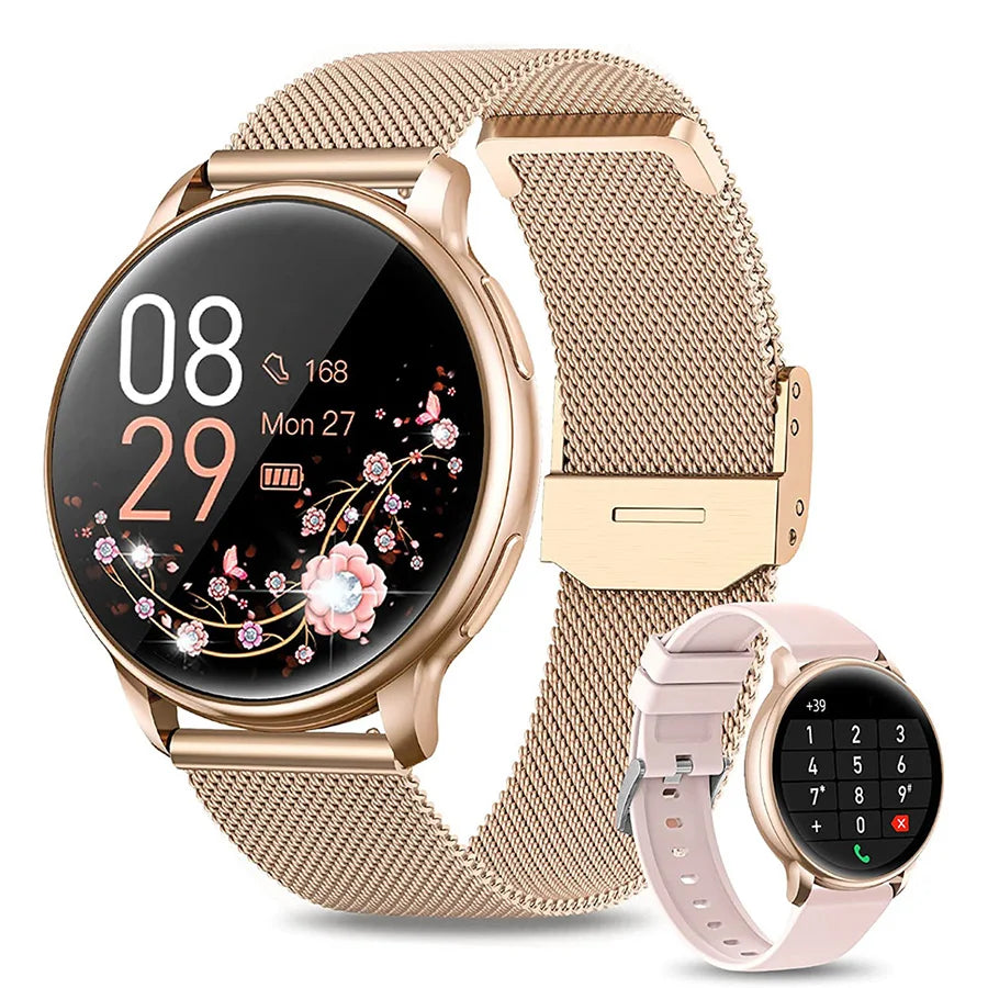 Smartwatch for Women with Phone Function, 1.39" HD Touchscreen & Health Monitoring