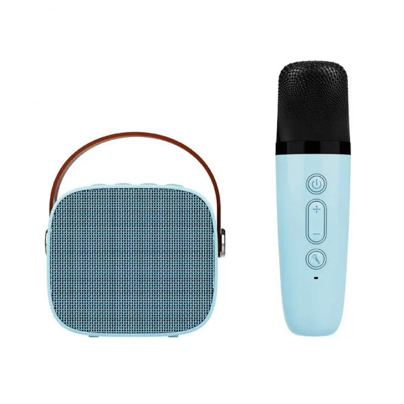 Mini Karaoke Machine Portable Speaker with 1-2 Wireless Microphones for Kids & Adults