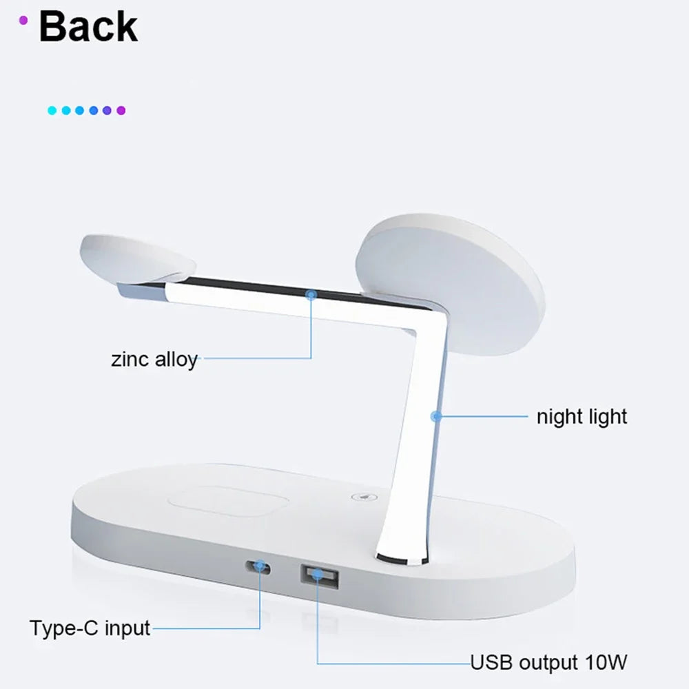 3-in-1 Wireless Charger Stand for iPhone 12, 13, 14, 15, 16 – Fast Charging Station