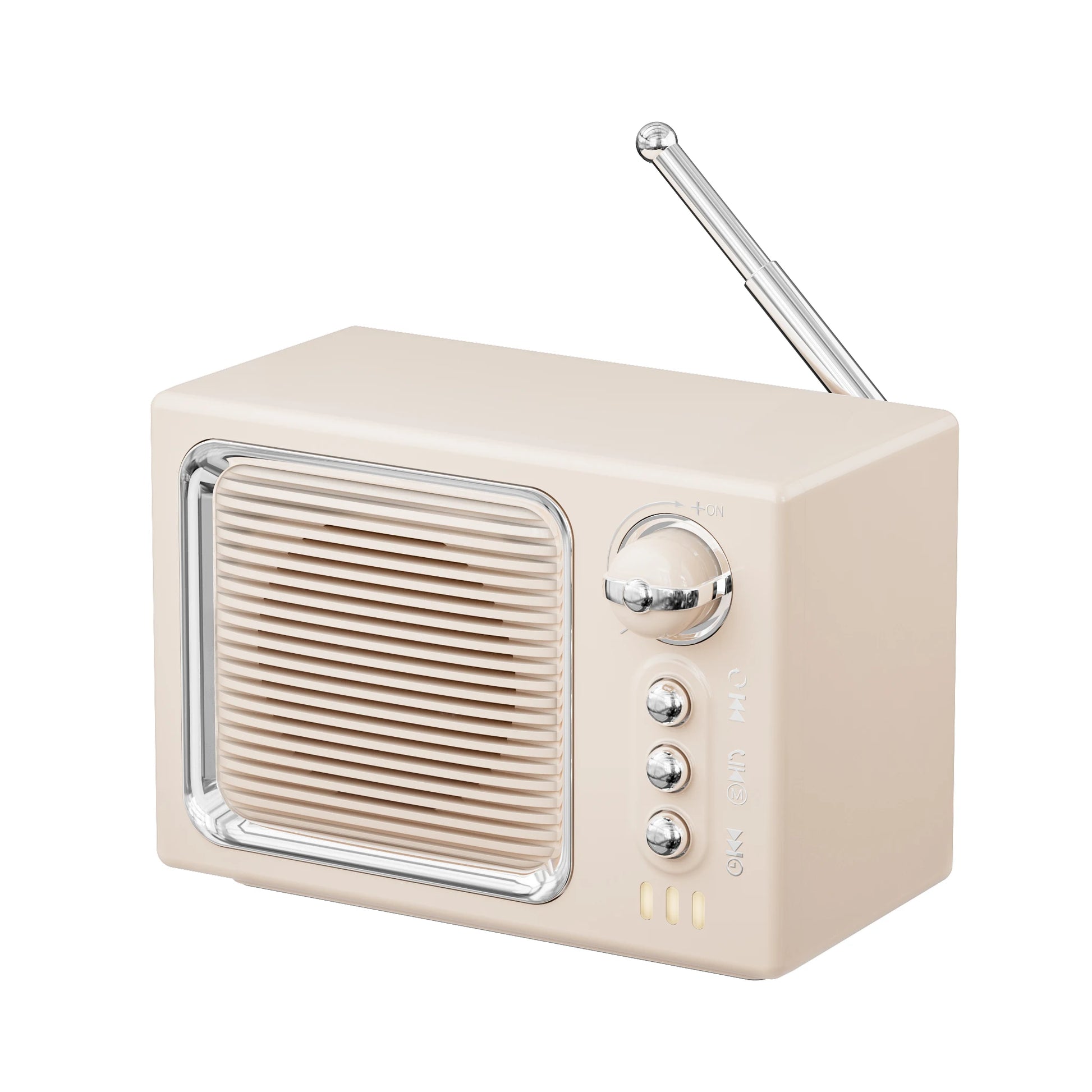 Mini Portable Wireless Retro Speaker with BT 5.0, Surround Sound & White Noise for Sleep