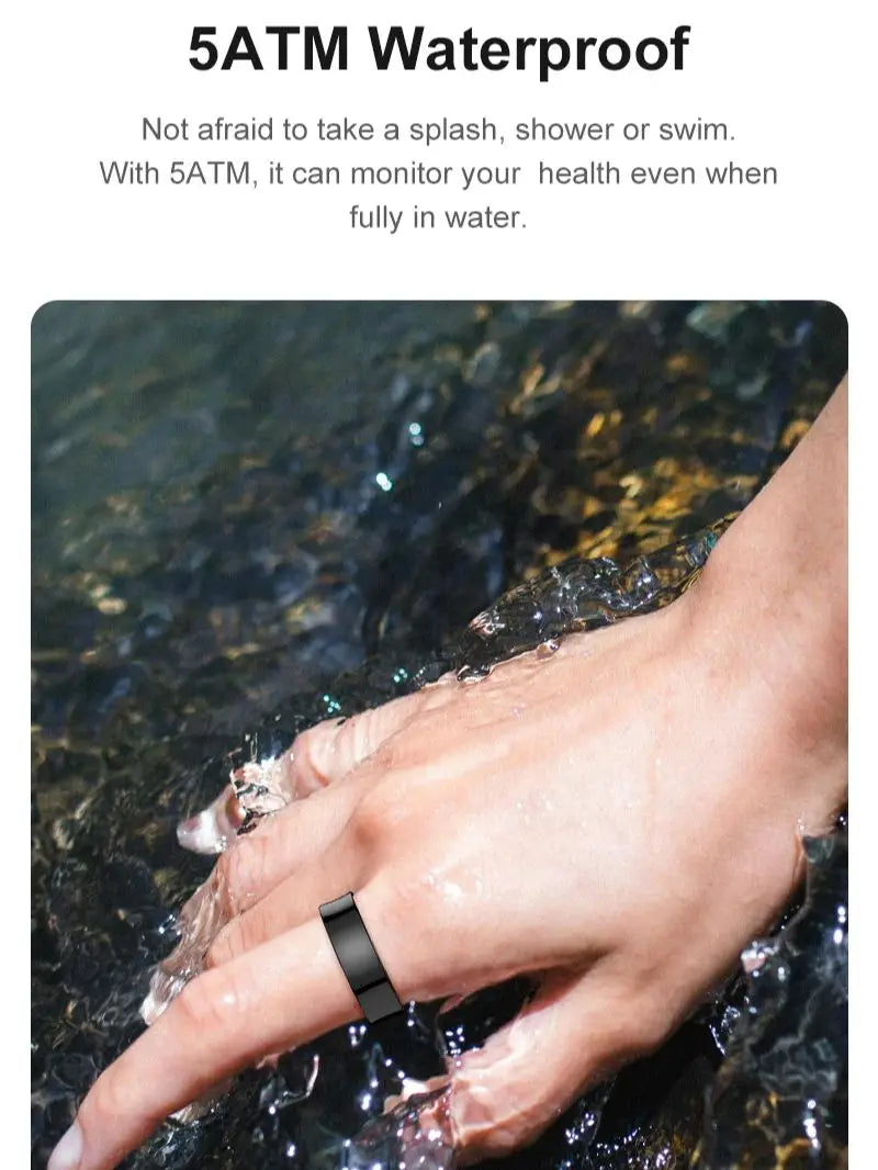 R09 Smart Ring Fitness Tracker for Men & Women – Waterproof & Health Monitor