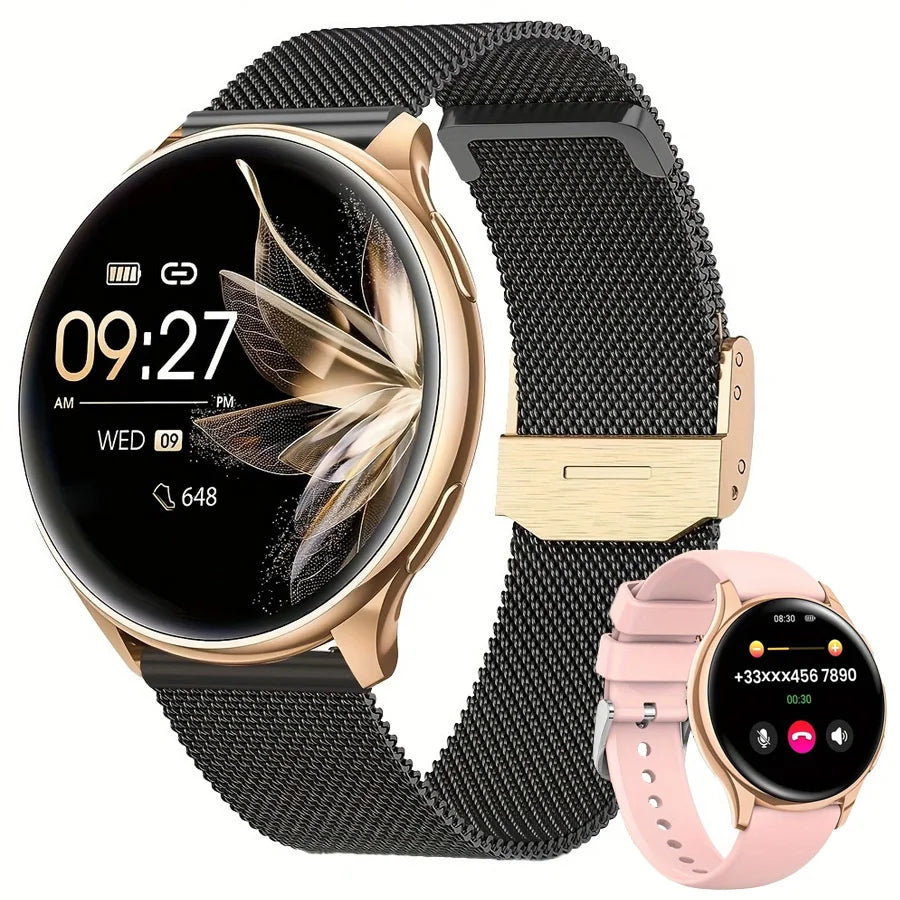 Smartwatch for Women with Phone Function, 1.39" HD Touchscreen & Health Monitoring