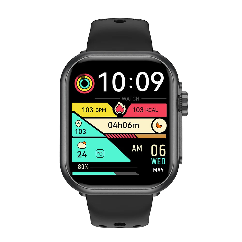 Smart Watch with 1.83-Inch Screen, 24-Hour Health Monitoring & Bluetooth Calling