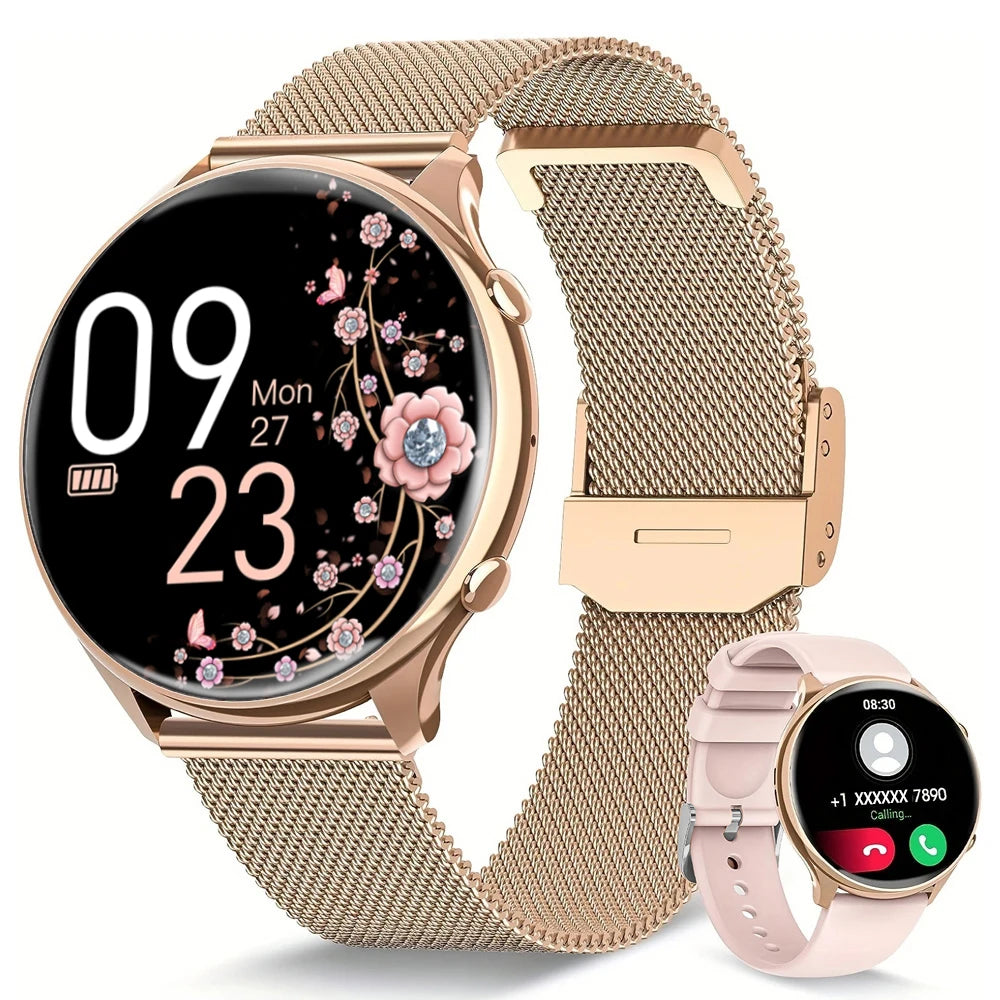 Smartwatch for Women with Phone Function, 1.39" HD Touchscreen & Health Monitoring