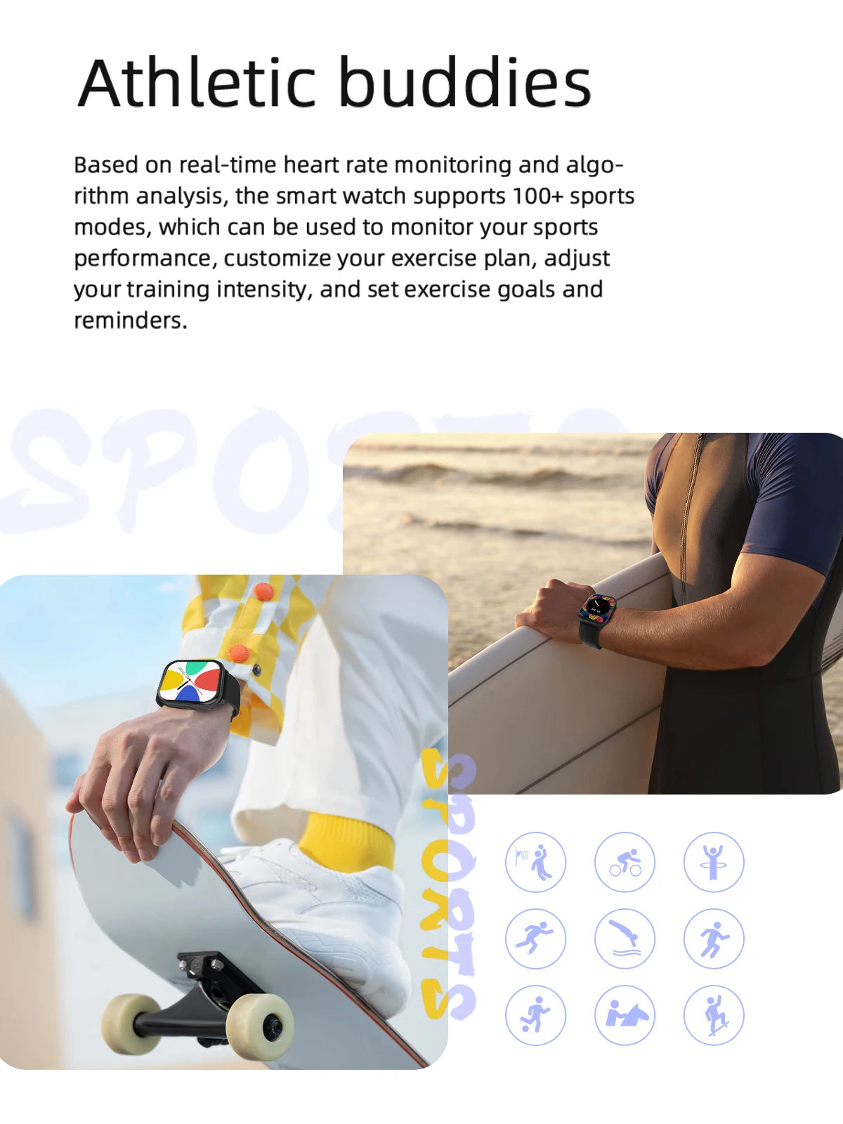 2025 New Fashionable Men’s Smartwatch – 2.01” Waterproof AI Voice Bluetooth Call Fitness Watch