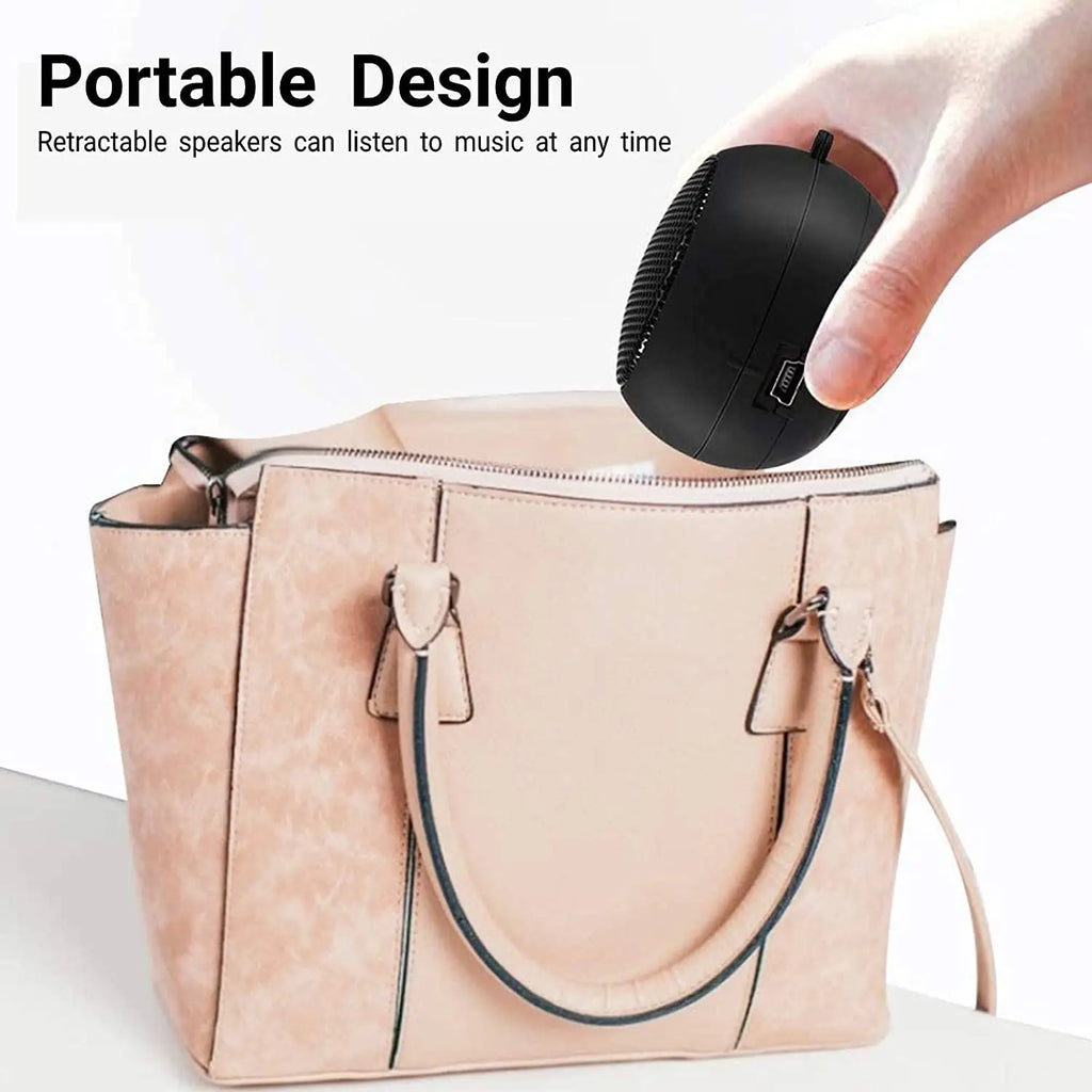 Mini Portable Rechargeable Speaker with Aux Input and 3.5mm Headphone Jack for Travel