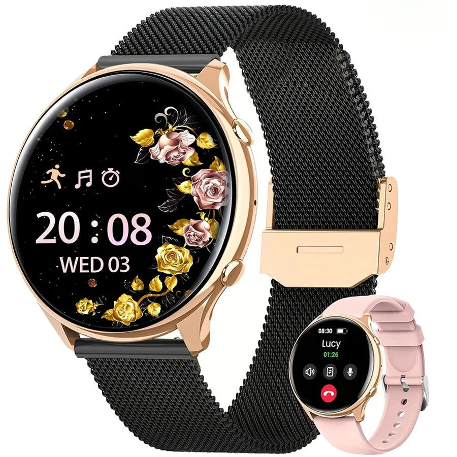 Smartwatch for Women with Phone Function, 1.39" HD Touchscreen & Health Monitoring