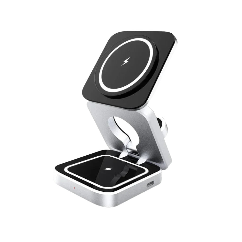 3-in-1 Wireless Charging Station for iPhone, Apple Watch & AirPods – Fast Charger