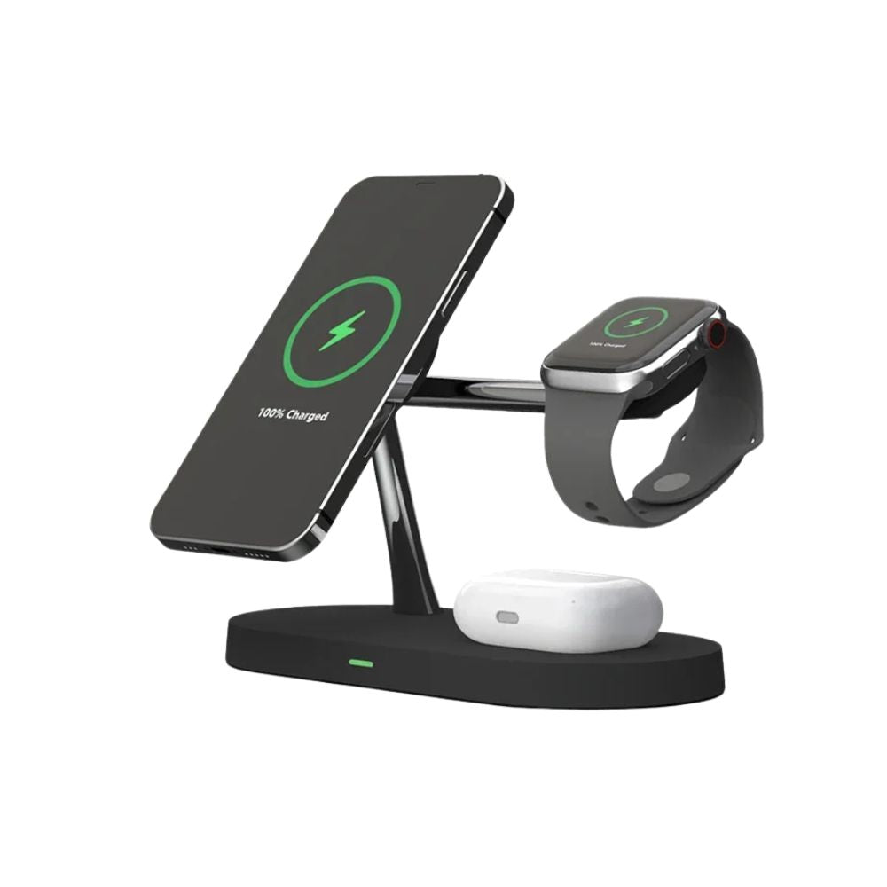 3-in-1 Wireless Charger Stand for iPhone 12, 13, 14, 15, 16 – Fast Charging Station